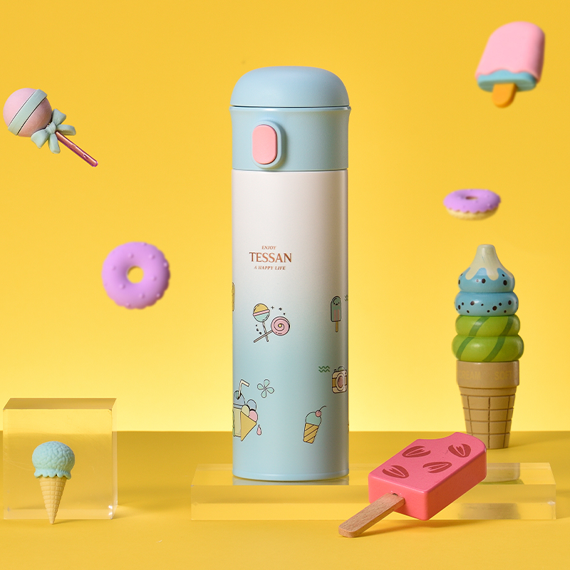 316 Stainless Steel Pop-top Thermos Cup Portable for On-the-go Use